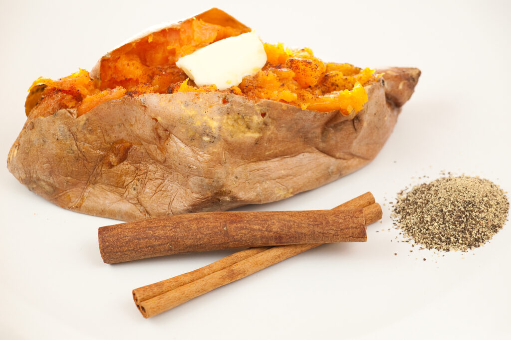 The benefit of bake a sweet potato at 400 degrees