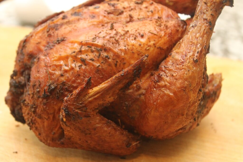 A Smoked Whole Chicken
